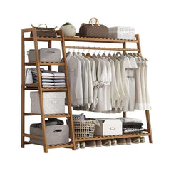 Bamboo Wardrobes Clothes Rack