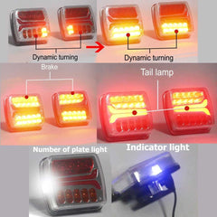 Magnetic Wireless LED Trailer Truck Tail Lights Kit