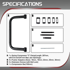 10pc Valve Spring Compressor Tool