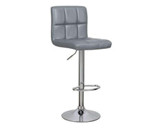 Adjustable Swivel Armless Bar Stools With Pu Leather