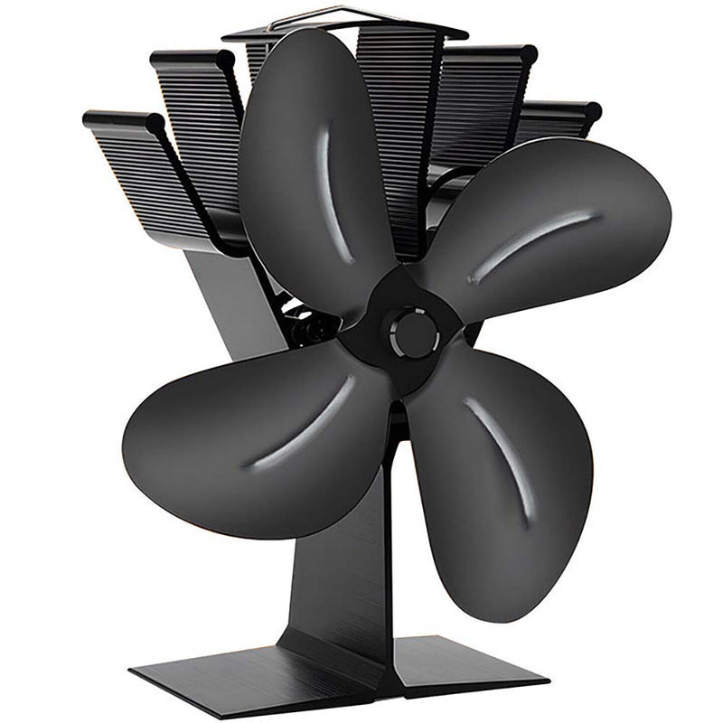 4 blade heat powered stove fan