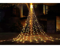 Solar 350 LED String Lights Waterfall Fairy