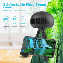 Portable Mini USB Fan Portable Bladeless Fan with Flexible Tripod Clip