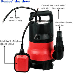 550W Submersible Water Pump