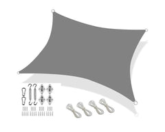 Shade sail with stainless steel rings