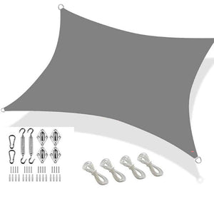 grey shade sail 4x4 meters