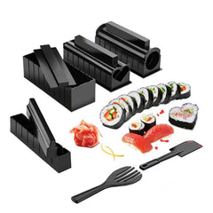 Black sushi maker kit set
