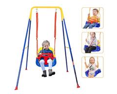 Infant swing seat with stand