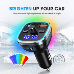 Car Bluetooth Receiver FM Transmitter BT 5.0