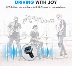 Car Bluetooth Receiver FM Transmitter BT 5.0