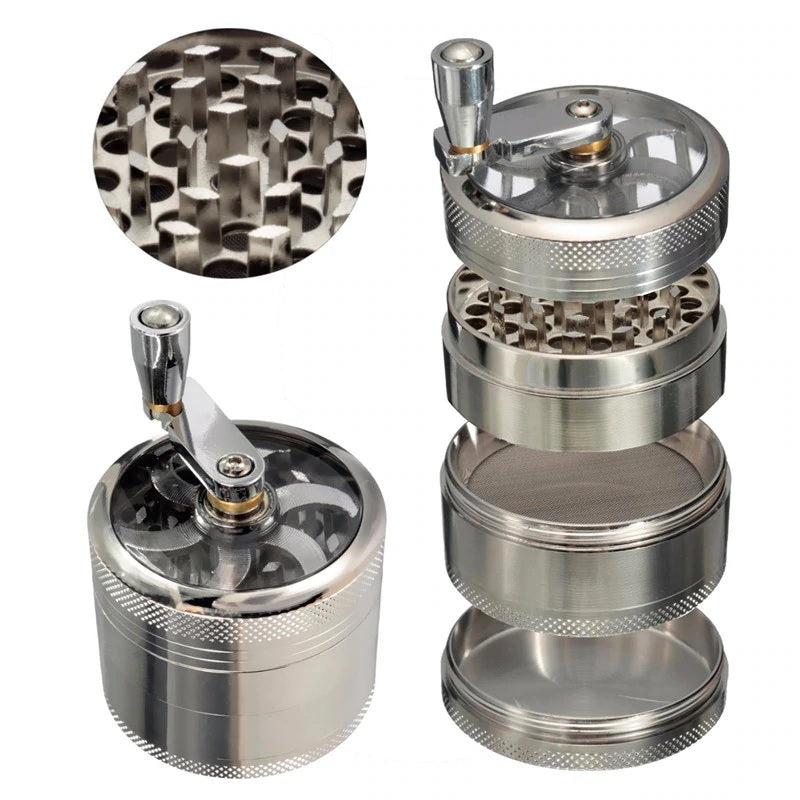 tobacco grinder nz DRoo GrindeROO Threadless 3pc 55mm Medium Herb 4 Layers Herb Tobacco Grinder