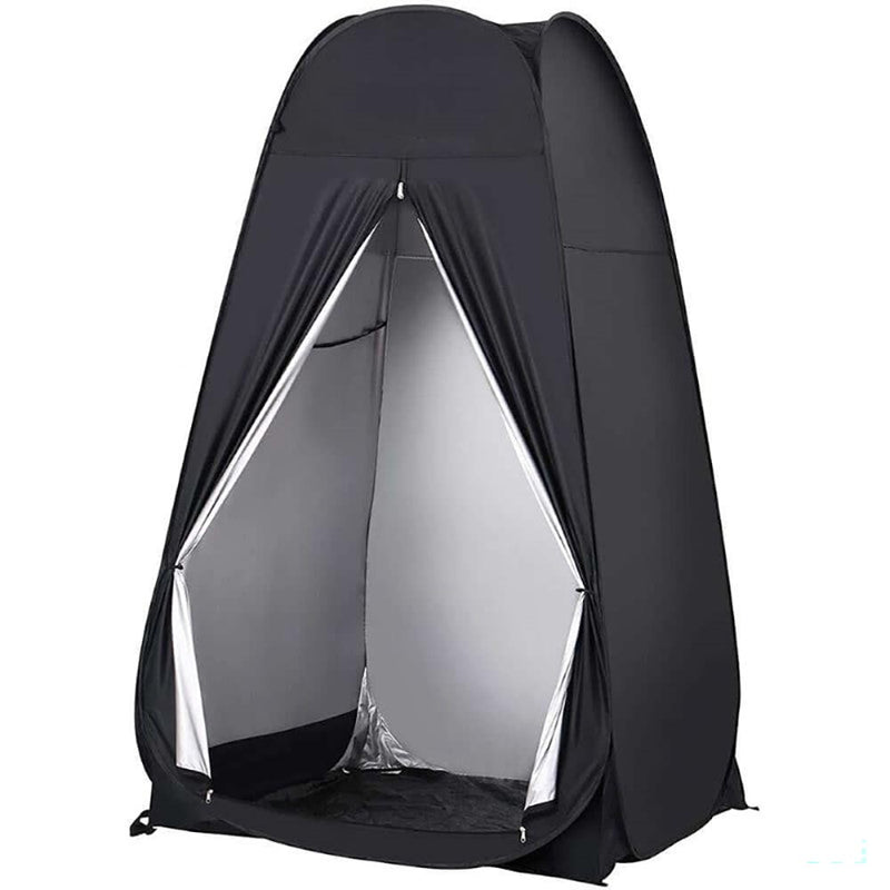 Portable Camping Shower/Toilet Tent Black