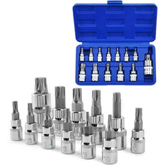 Torx bit socket set layout
