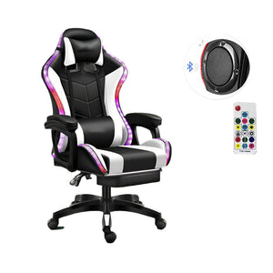 Gaming Chair with Footrest – RGB Gaming Chair with Speakers & Lights