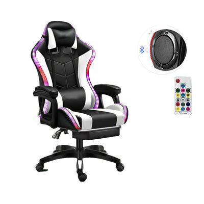 Gaming Chair with Footrest – RGB Gaming Chair with Speakers & Lights