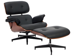 Replica Chair with Ottoman