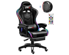 Gaming Chair with Footrest – RGB Gaming Chair with Speakers & Lights