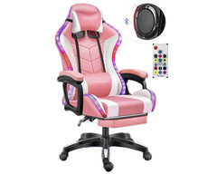 Gaming Chair with Footrest – RGB Gaming Chair with Speakers & Lights