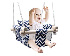 Outdoor baby swing use