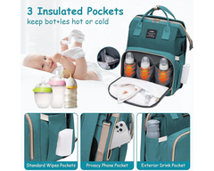 Nappy bag with changing station