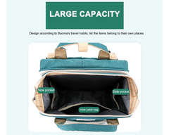 Breathable mesh on nappy bag