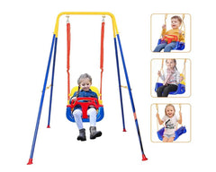 Swing seat folded for storage