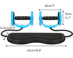 AB Roller – 2-in-1 AB Roller with Resistance Bands for Core Strength