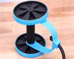 AB Roller – 2-in-1 AB Roller with Resistance Bands for Core Strength