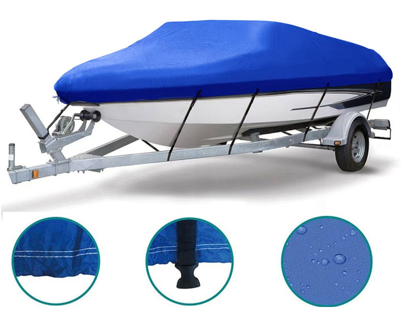 Boat Cover Trailerable Heavy Duty Boat Cover Blue 17Ft to 19FT