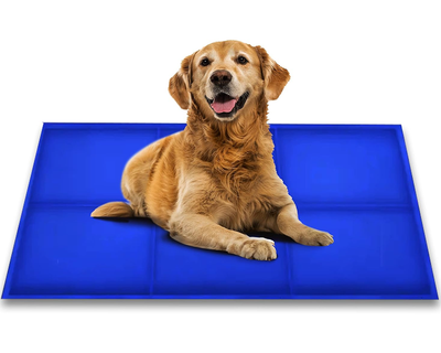 Pet Cooling Pad XXL – Gel Ice Mat for Dogs & Cats No Freezing Needed Blue