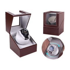 Automatic quad watch winder box