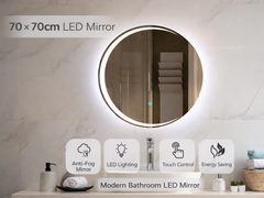Aluminum alloy back mirror