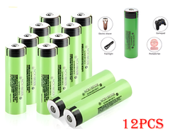 18650 Battery Rechargeable NCR18650B 12PCS