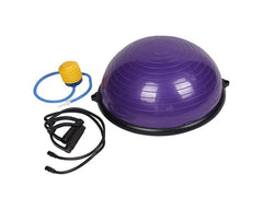 Trainer Exercise Yoga Half Balance Ball With Resistance Bands