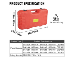 Car Universal Bush Bearing Removal Tools Set Press Pull Sleeve Kit