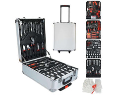 499pcs Tool Kit Trolley Case Mechanics Box Toolbox Portable Diy Set