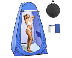 Portable Camping Shower/Toilet Tent Blue
