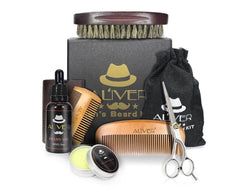 Beard Grooming Kit Oil Balm Brush