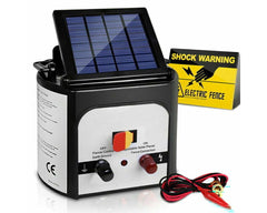 solar fence energizer installation example
