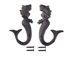 Beach style mermaid wall hangers