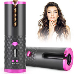 Cordless automatic hair curler
