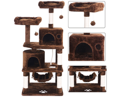 Cat Tree House Scratching Post Tree Play House