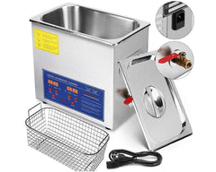 Ultrasonic cleaner in use