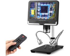 Microscope on desk setup