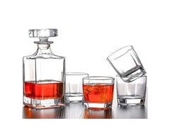Crystal whiskey decanter base