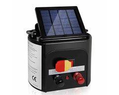 Black solar fence energizer
