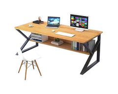 study desk with ample workspace
