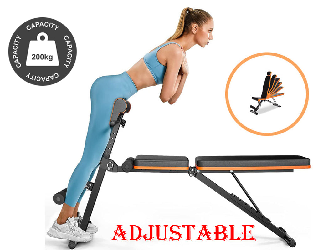 Workout Weight Bench Sit Up Bench 200Kg Capacity Folding Home