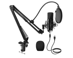 Recording microphone on desk