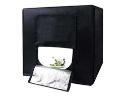 Photo box with support rods